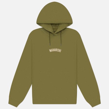 Мужская толстовка maharishi Organic Hoodie, цвет оливковый