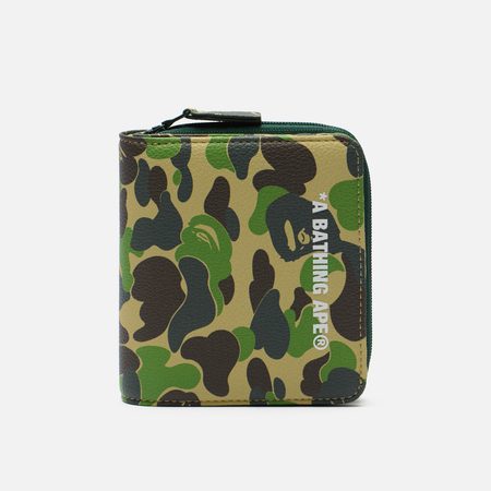 Кошелек A Bathing Ape ABC Camo Mini, цвет зелёный