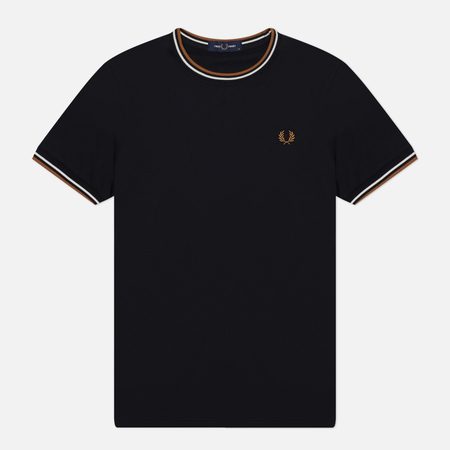 Мужская футболка Fred Perry Twin Tipped, цвет чёрный
