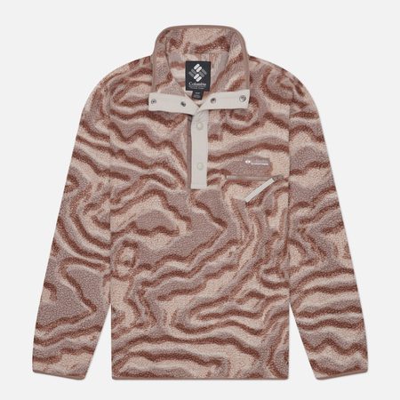 Мужская толстовка Columbia Sportswear Helvetia II Printed Half Snap Fleece, цвет коричневый