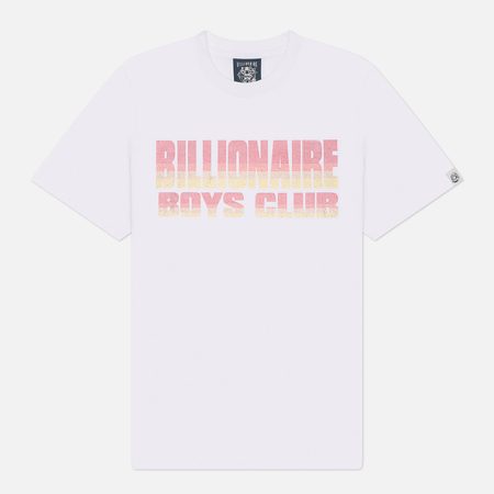 Мужская футболка Billionaire Boys Club Straight Logo Gradient Diamonte, цвет белый