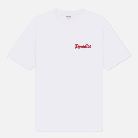 Мужская футболка WACKO MARIA Washed Heavy Weight Crew Neck Type 8, цвет белый