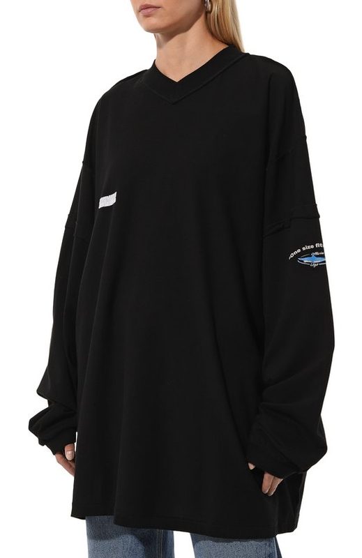 Хлопковый лонгслив VETEMENTS 3