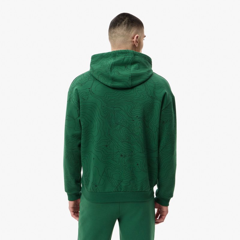 Мужской хлопковый свитшот Lacoste оверсайз 2