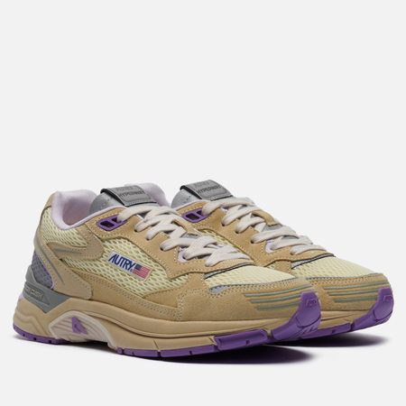 Женские кроссовки Autry Hyperway Low Mesh/Suede, цвет бежевый