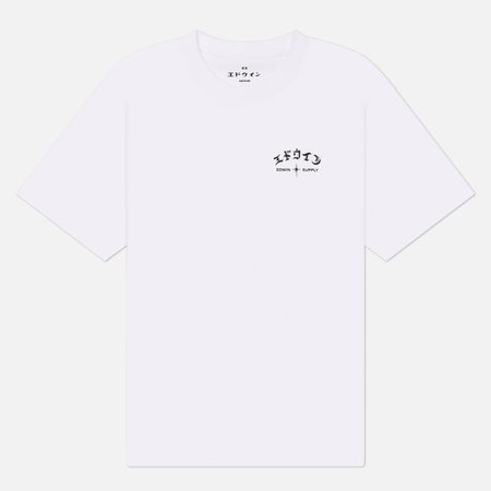 Мужская футболка Edwin High Life Low Levels Chest, цвет белый