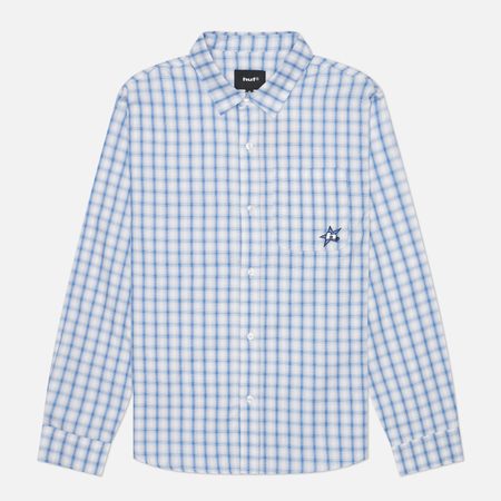 Мужская рубашка HUF H-Star Plaid, цвет голубой