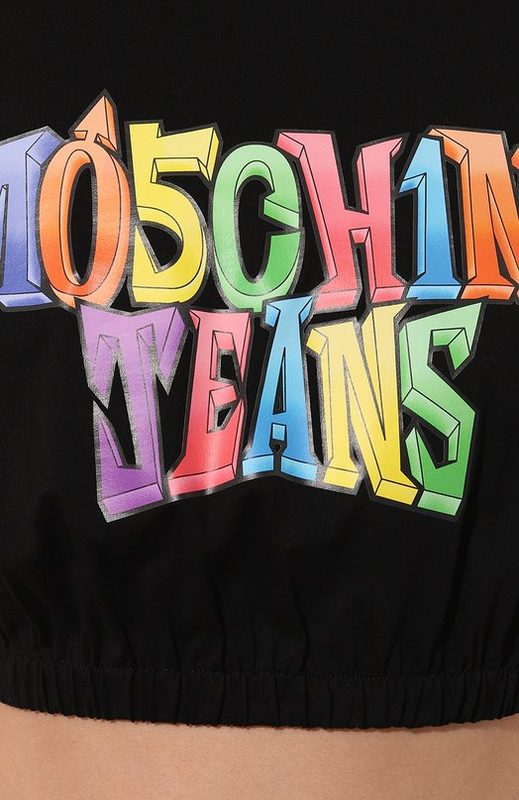 Хлопковая футболка M05CH1NO Jeans 5