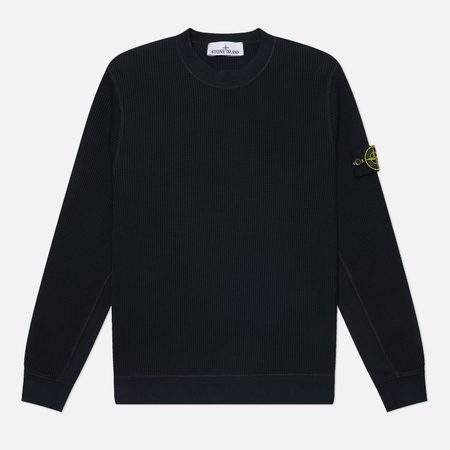 Мужская толстовка Stone Island Organic Cotton Waffle Fleece Regular, цвет синий