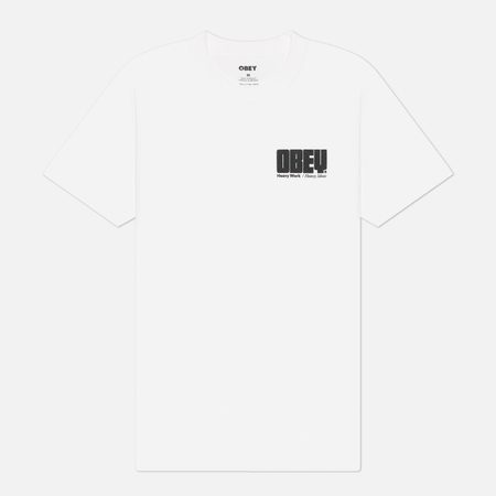 Мужская футболка OBEY Heavy Ideas, цвет белый