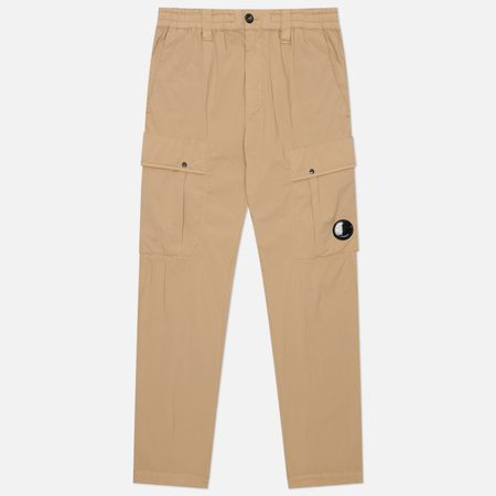 Мужские брюки C.P. Company 50 Fili Stretch Lens Cargo, цвет бежевый