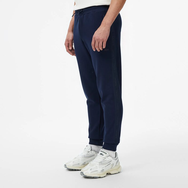 Мужские хлопковые спортивные брюки Lacoste свободного кроя 4
