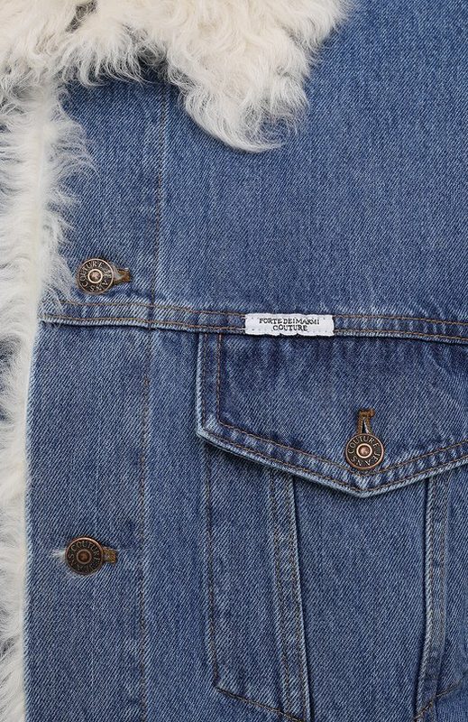 Джинсовая куртка с подкладкой из овчины Forte Dei Marmi Couture 5