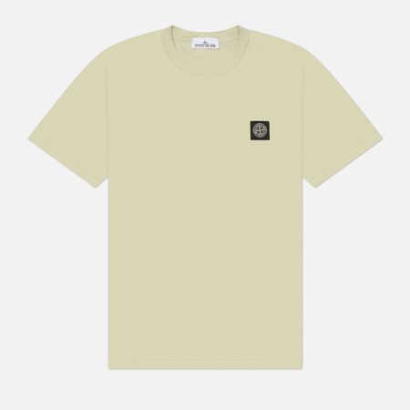 Мужская футболка Stone Island Compass Patch Logo, цвет зелёный