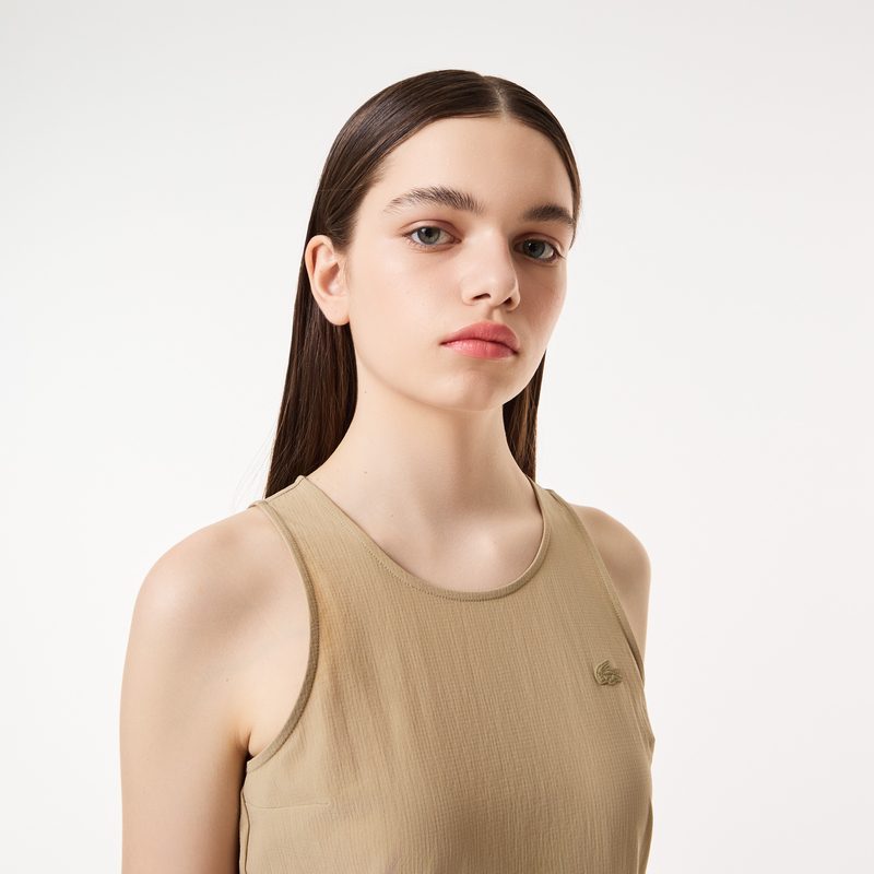 Женское платье Lacoste с поясом без рукавов 3
