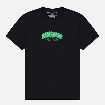 Мужская футболка maharishi Grunt Free Press, цвет чёрный