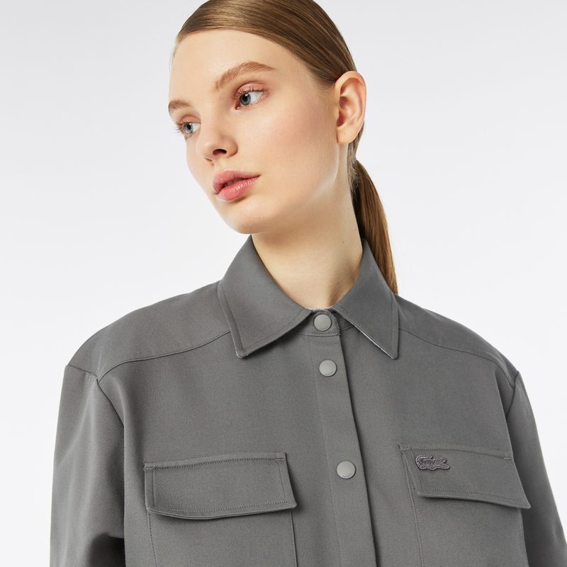Женская рубашка Lacoste из смеси хлопка 3