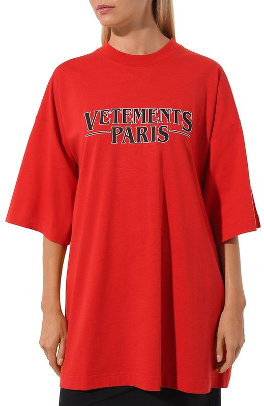 Хлопковая футболка VETEMENTS 3