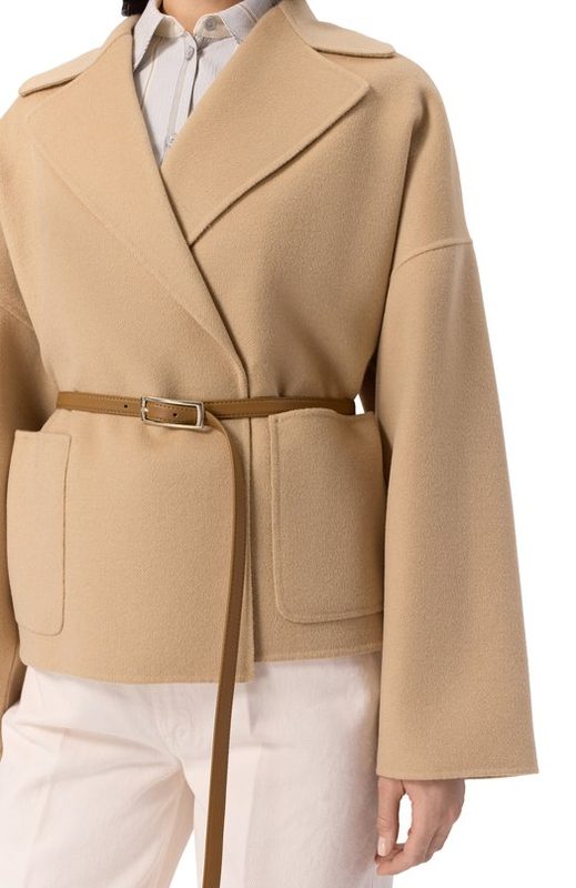 Полупальто из шерсти и кашемира Max Mara Studio 5