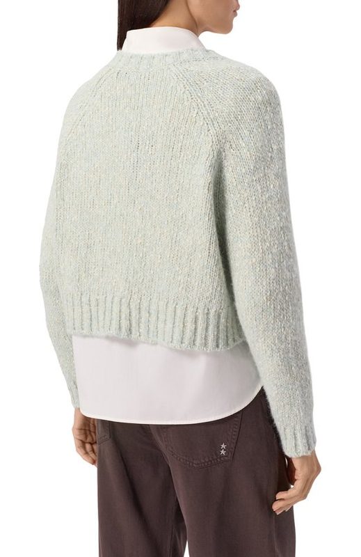 Свитер из хлопка и шерсти Weekend Max Mara 4