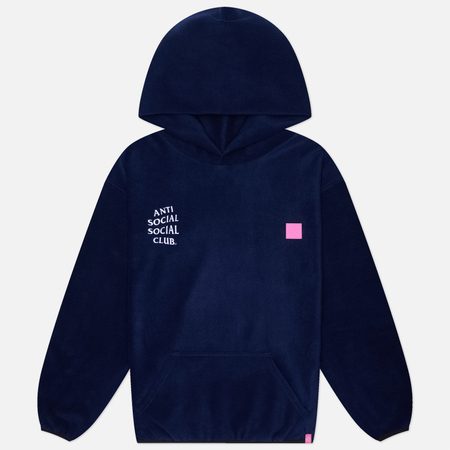Мужская толстовка Anti Social Social Club Polar Fleece Hoodie, цвет синий