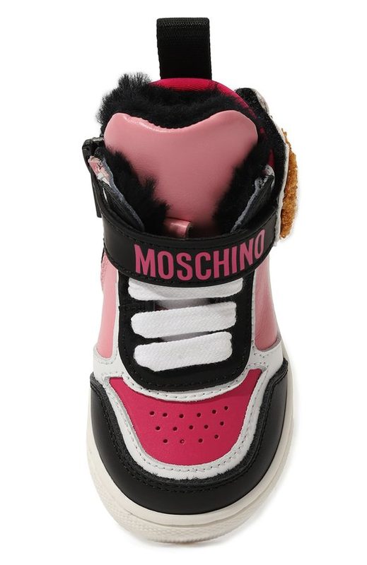 Кожаные кеды Moschino 4