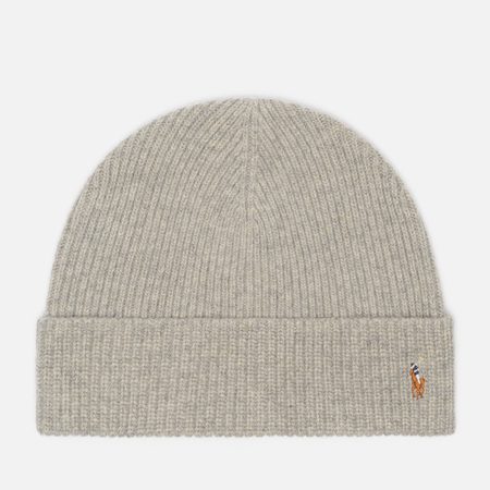 Шапка Polo Ralph Lauren Signature Pony, цвет серый