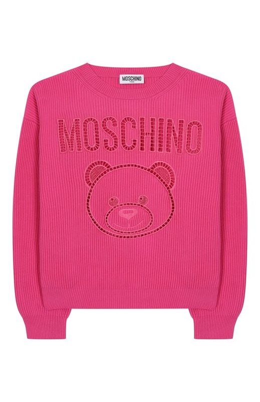Хлопковый пуловер Moschino