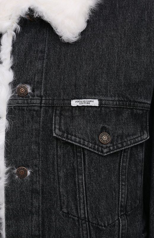 Джинсовая куртка с подкладкой из овчины Forte Dei Marmi Couture 5