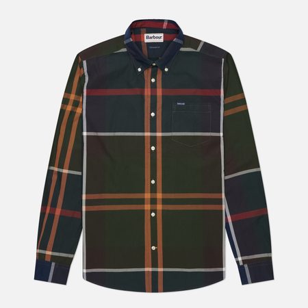 Мужская рубашка Barbour Harris Tailored, цвет зелёный
