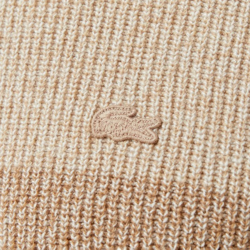 Мужской шерстяной свитер Lacoste в полоску 5