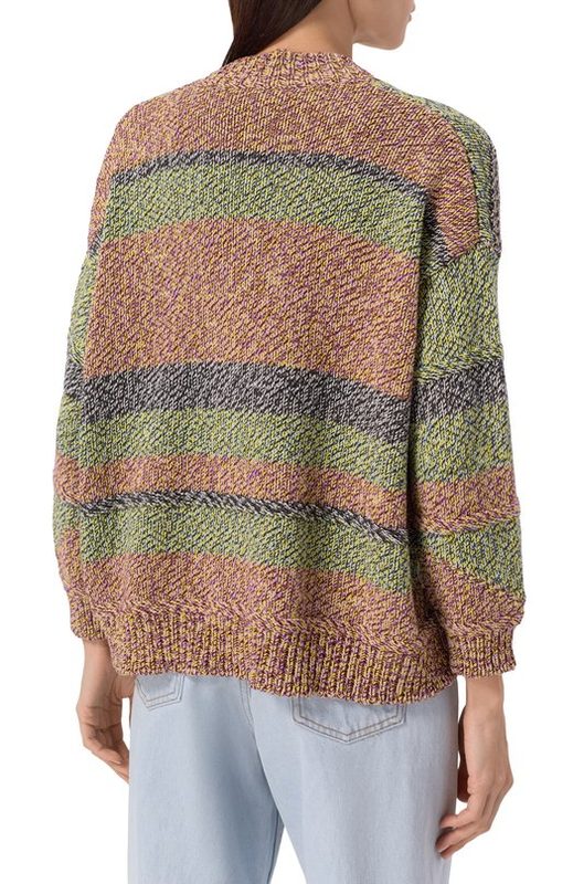 Кардиган из хлопка и шерсти Weekend Max Mara 4
