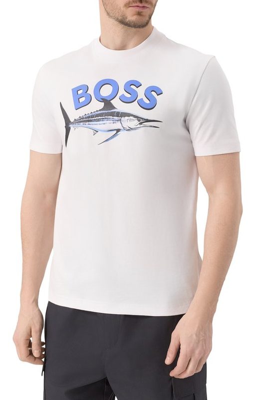 Хлопковая футболка BOSS Orange 3