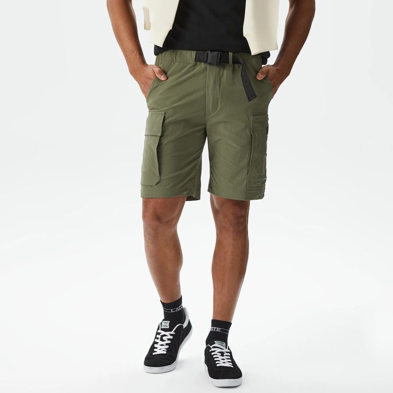 Мужские шорты Lacoste из смеси хлопка и льна 4