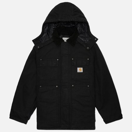 Мужская демисезонная куртка Carhartt WIP Ambel Coat, цвет чёрный
