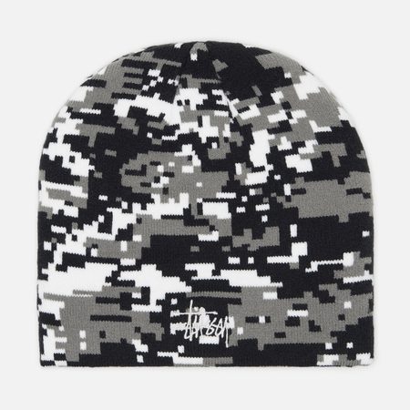 Шапка Stussy Basic Stussy Skullcap, цвет серый
