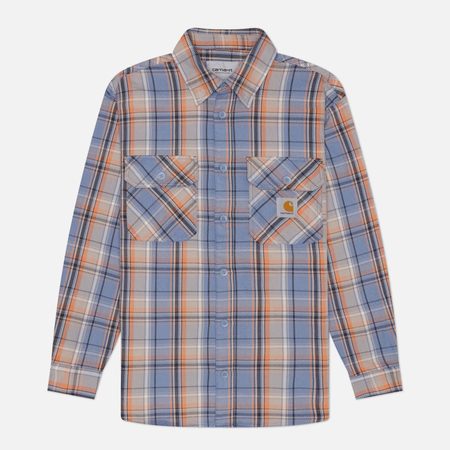Мужская рубашка Carhartt WIP Tunick Check, цвет голубой