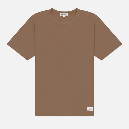 Мужская футболка Norse Projects Elmelunde Organic Dry Cotton GMD, цвет коричневый