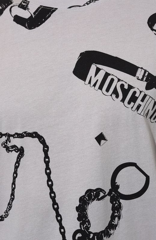 Хлопковая футболка Moschino 5