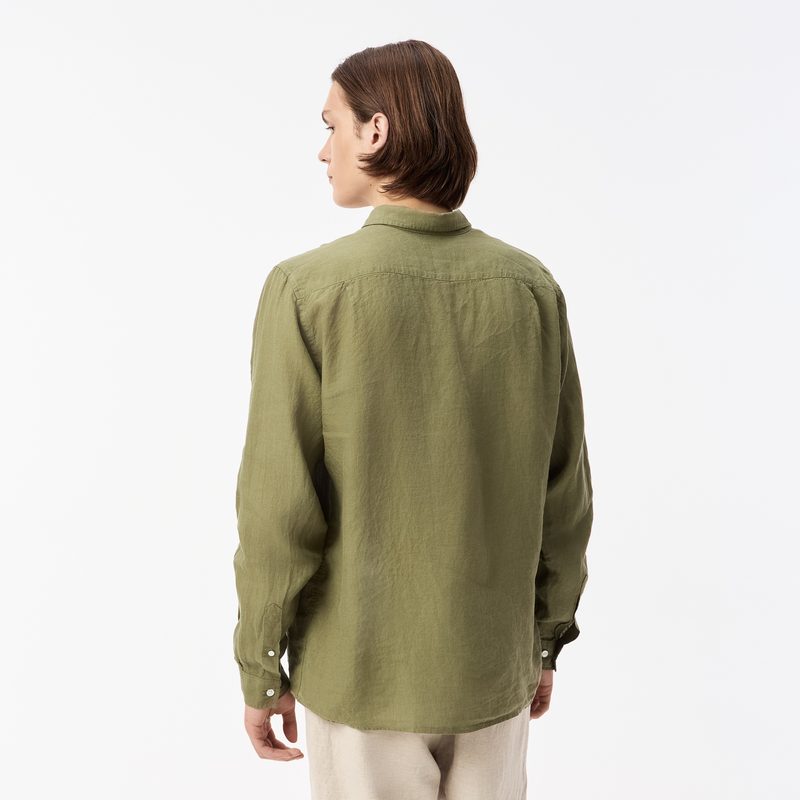 Мужская льняная рубашка Lacoste 2