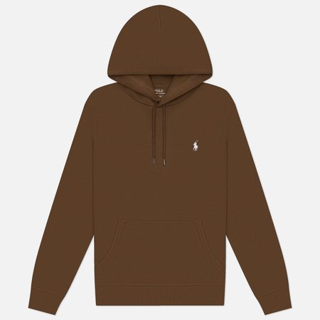 Мужская толстовка Polo Ralph Lauren Double-Knit Hoodie, цвет коричневый