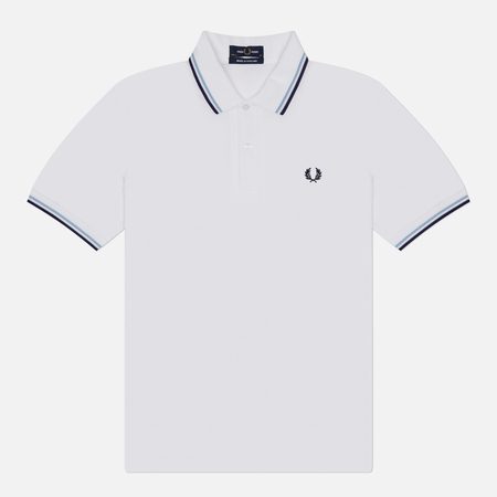 Мужское поло Fred Perry M12, цвет белый