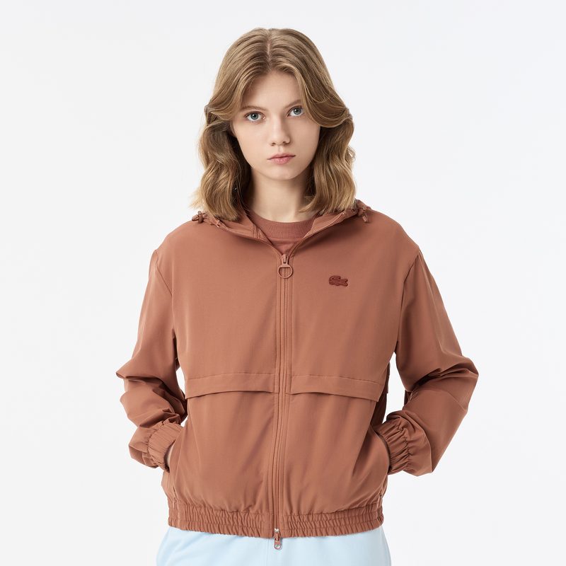 Женская лёгкая куртка Lacoste с капюшоном