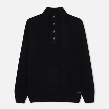 Мужской свитер Barbour Patch Half Zip, цвет синий
