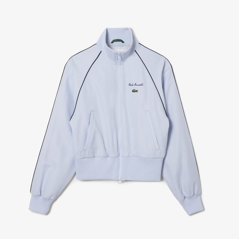 Женская короткая спортивная куртка Lacoste свободного кроя 5