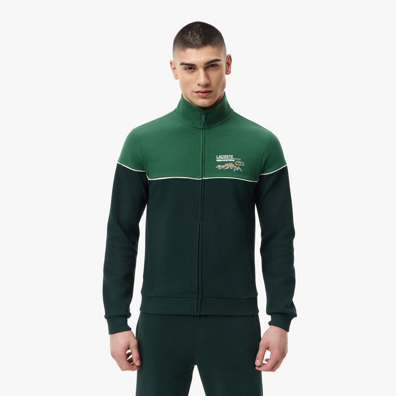 Мужской хлопковый свитшот Lacoste приталенного кроя