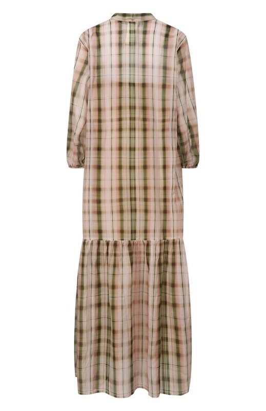 Платье из хлопка и шелка Weekend Max Mara 2