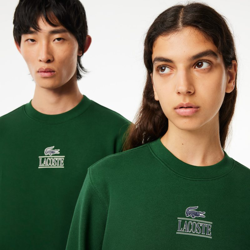 Хлопковый свитшот Lacoste унисекс 3