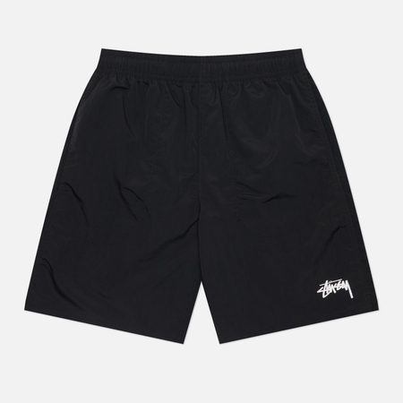 Мужские шорты Stussy Water Stock, цвет чёрный