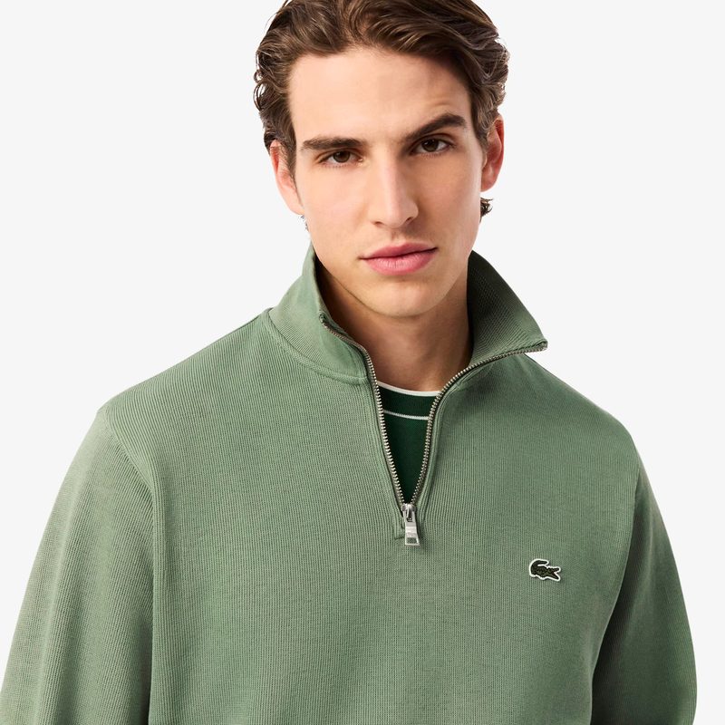 Мужская толстовка Lacoste на молнии с высоким воротом 3